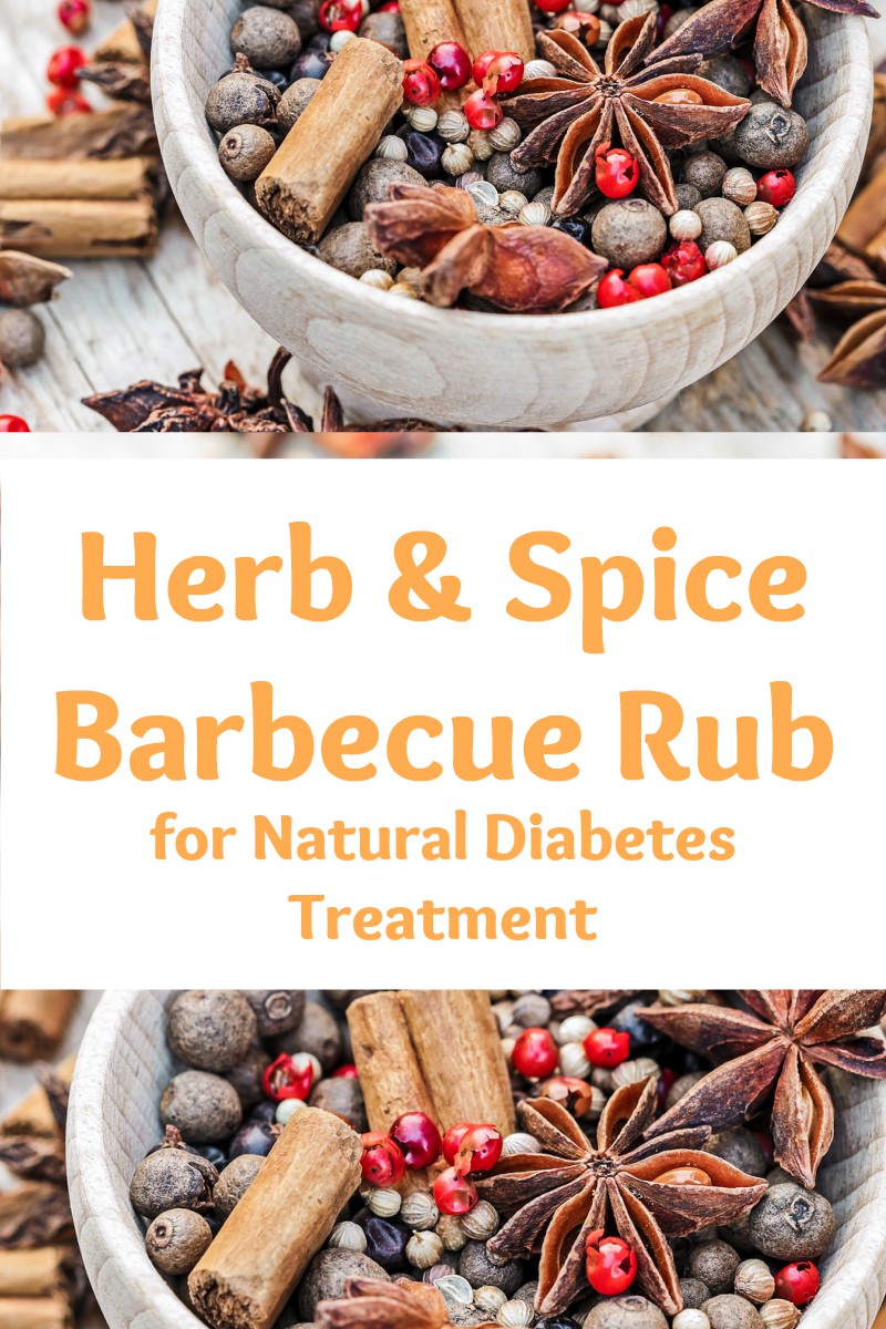 healthy herb and spice barbecue rub for natural diabetes treatment