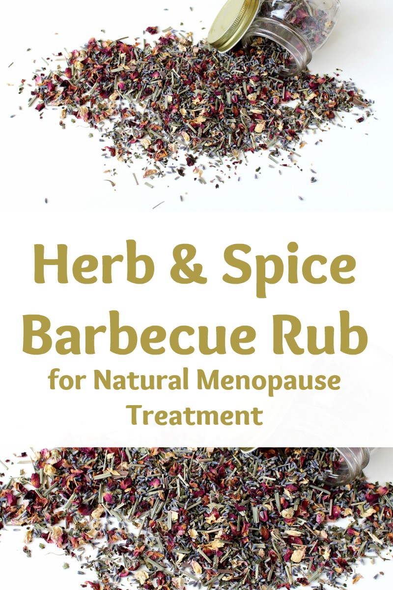 healthy herb and spice barbecue rub for natural menopause treatment