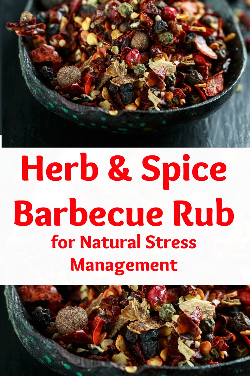 healthy herb and spice barbecue rub for natural stress management