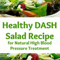 healthy DASH salad recipe for natural high blood pressure treatment