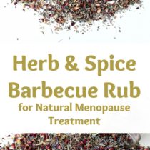 healthy herb and spice barbecue rub for natural menopause treatment