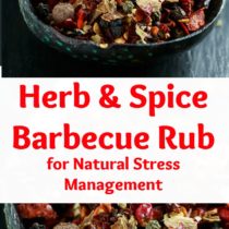 healthy herb and spice barbecue rub for natural stress management